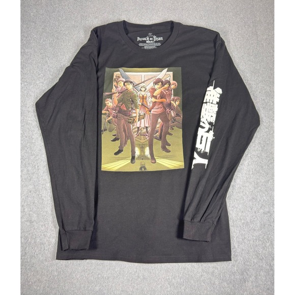Ripple Junction Other - Hot Topic Attack on Titan Season 3 Anime Shirt L Black Long‎ Sleeve